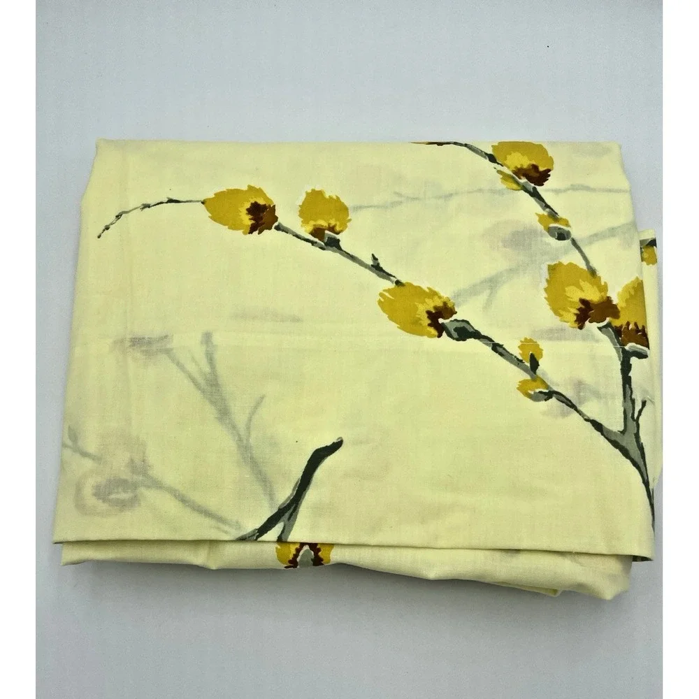 Fieldcrest Double Sheet Set Fitted Flat Pillow cases 1970s  Retro Floral Vintage